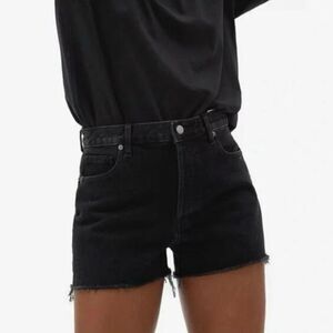 Everlane Cheeky Shorts in in Washed Black